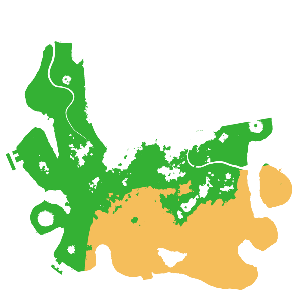 Biome Rust Map: Procedural Map, Size: 3500, Seed: 81923494
