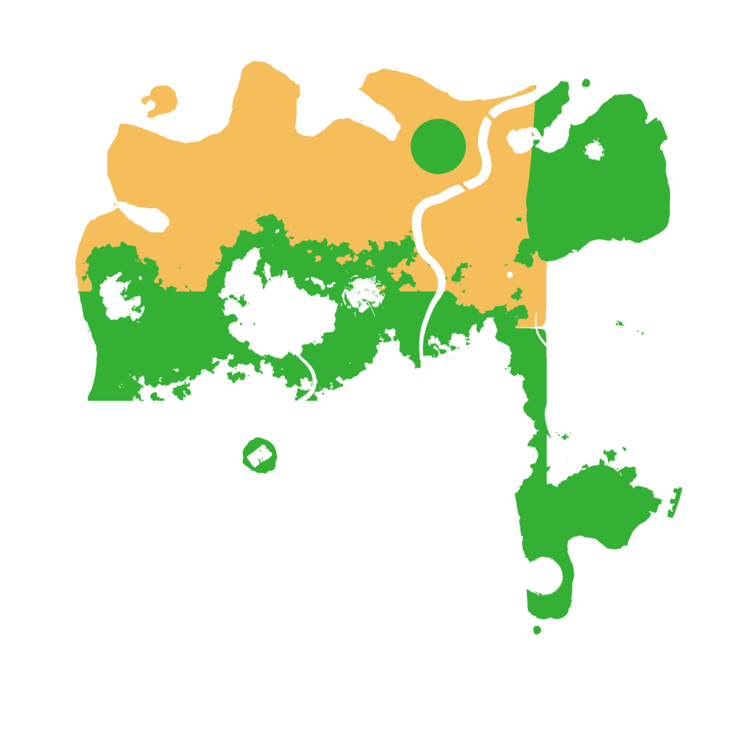 Biome Rust Map: Procedural Map, Size: 3500, Seed: 1297293420