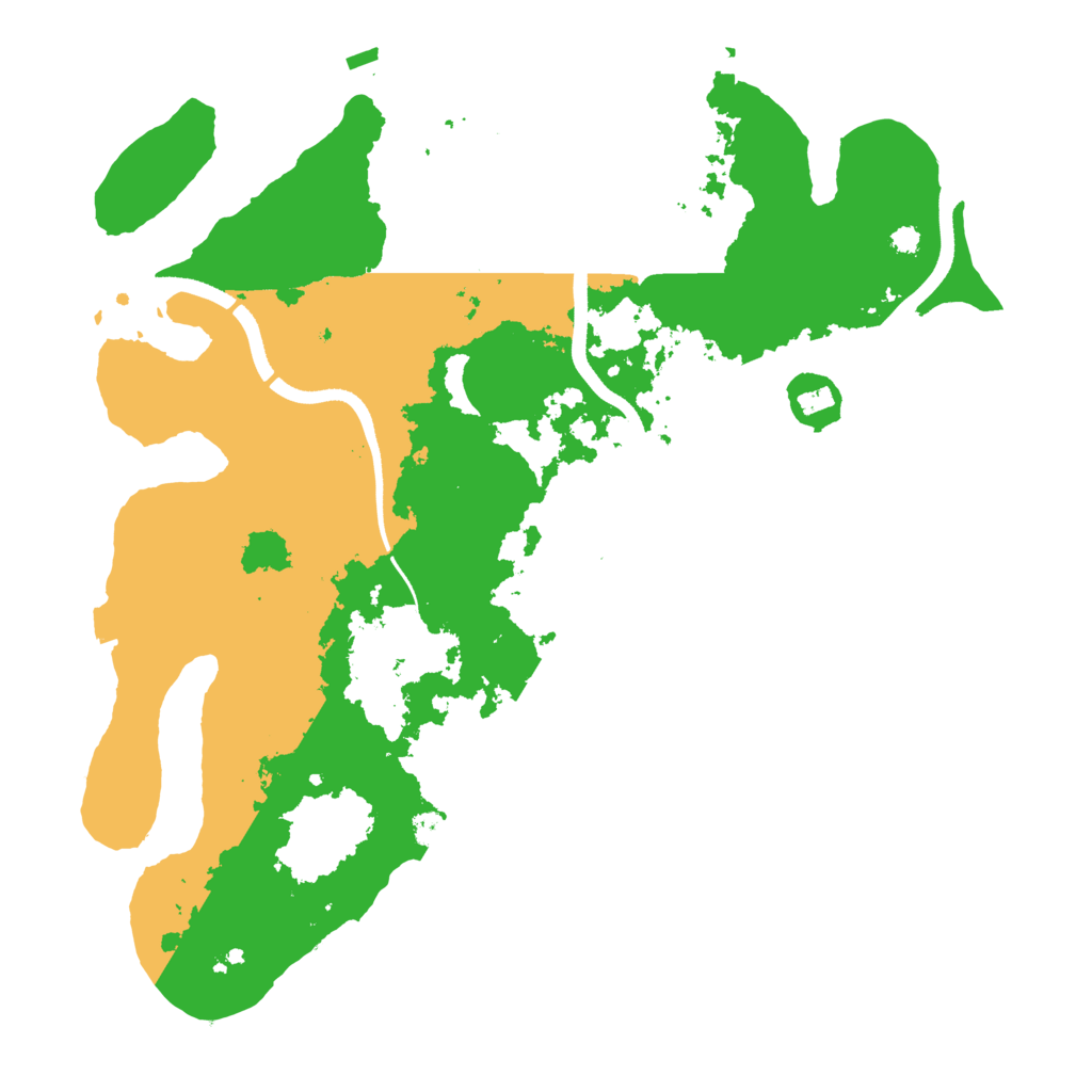 Biome Rust Map: Procedural Map, Size: 3500, Seed: 1255219487