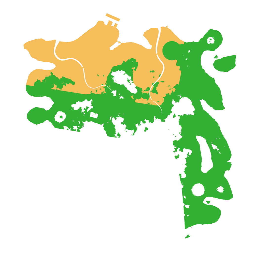 Biome Rust Map: Procedural Map, Size: 3500, Seed: 116300228