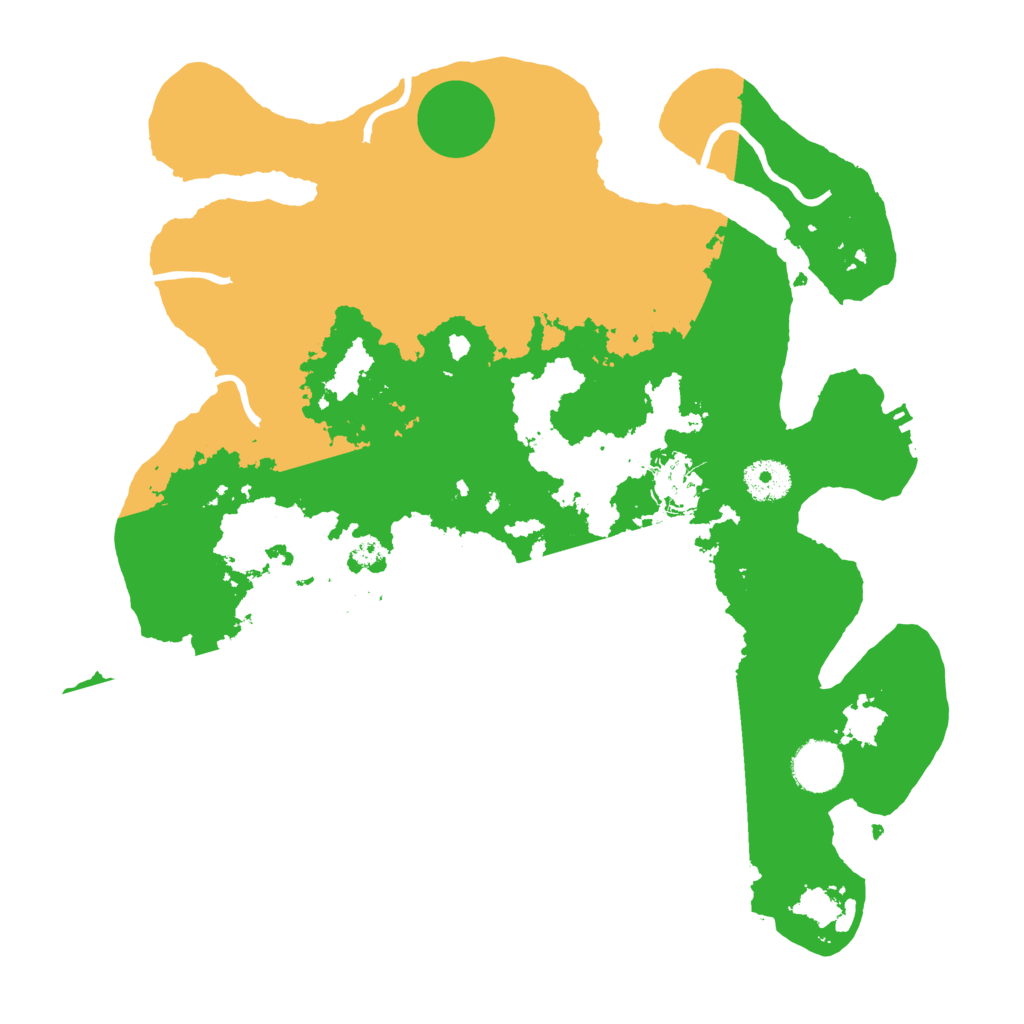 Biome Rust Map: Procedural Map, Size: 3500, Seed: 18592987