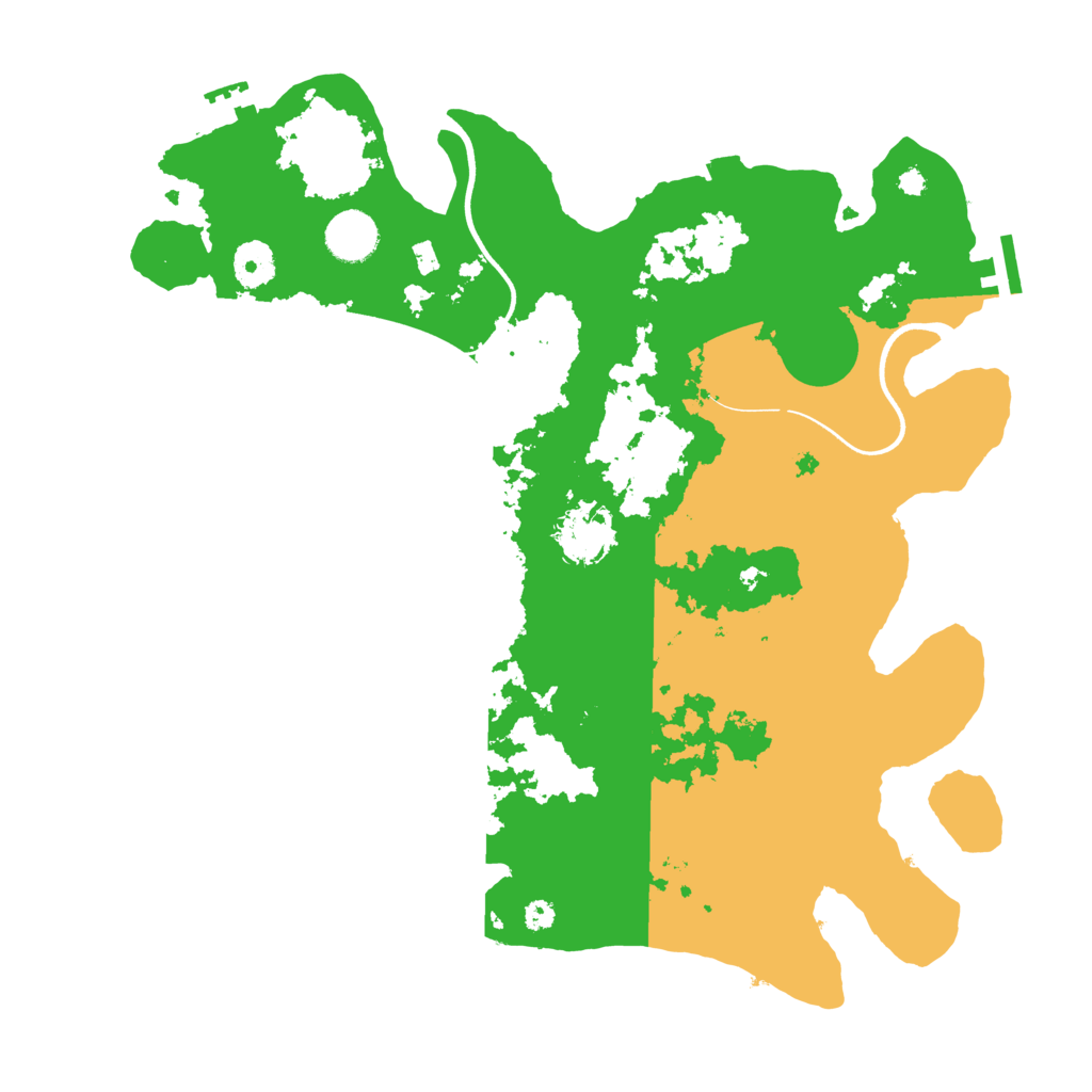 Biome Rust Map: Procedural Map, Size: 3700, Seed: 688337771