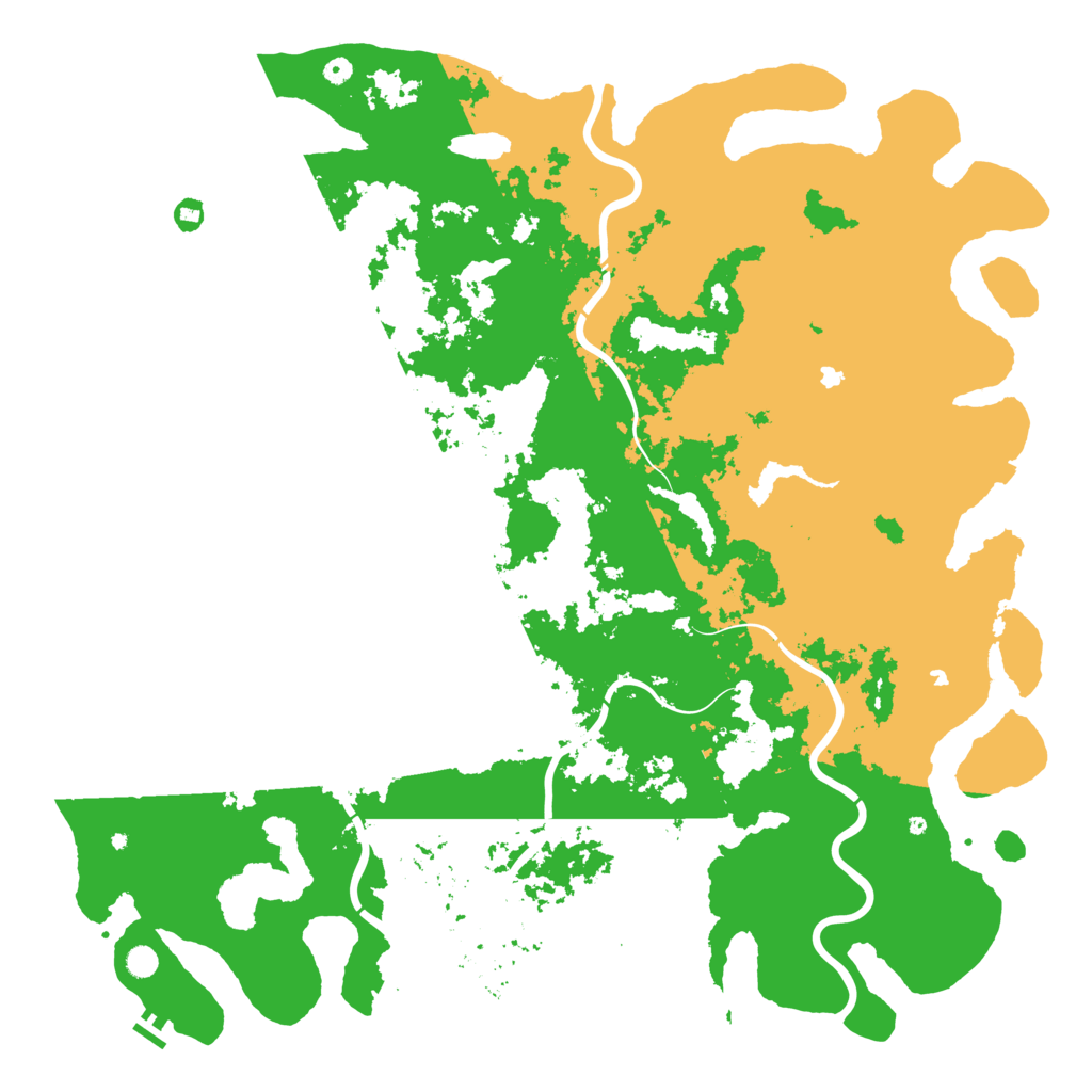 Biome Rust Map: Procedural Map, Size: 6000, Seed: 2180