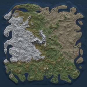 Thumbnail Rust Map: Procedural Map, Size: 6000, Seed: 2180, 18 Monuments