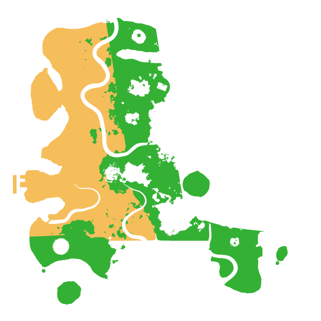 Biome Rust Map: Procedural Map, Size: 3500, Seed: 80537568
