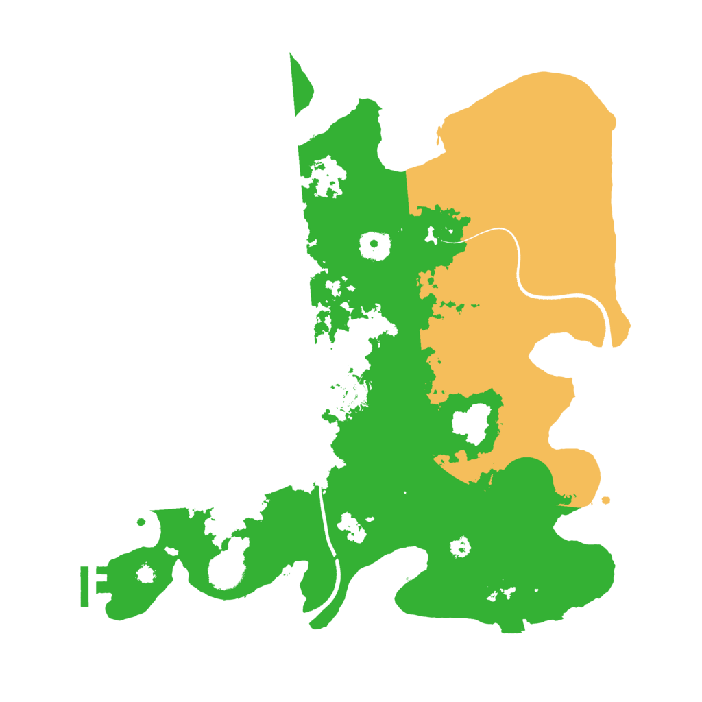 Biome Rust Map: Procedural Map, Size: 3500, Seed: 27883524