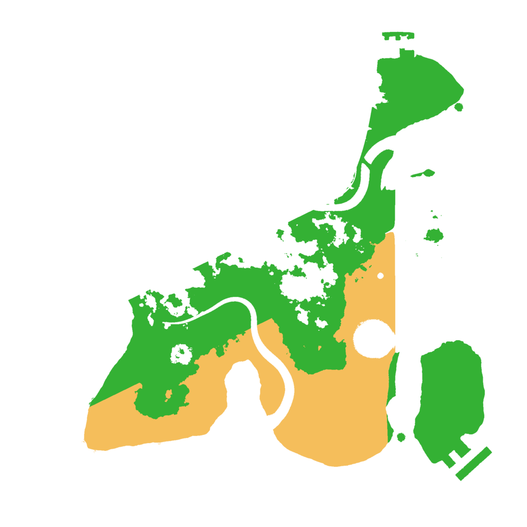 Biome Rust Map: Procedural Map, Size: 2500, Seed: 541289