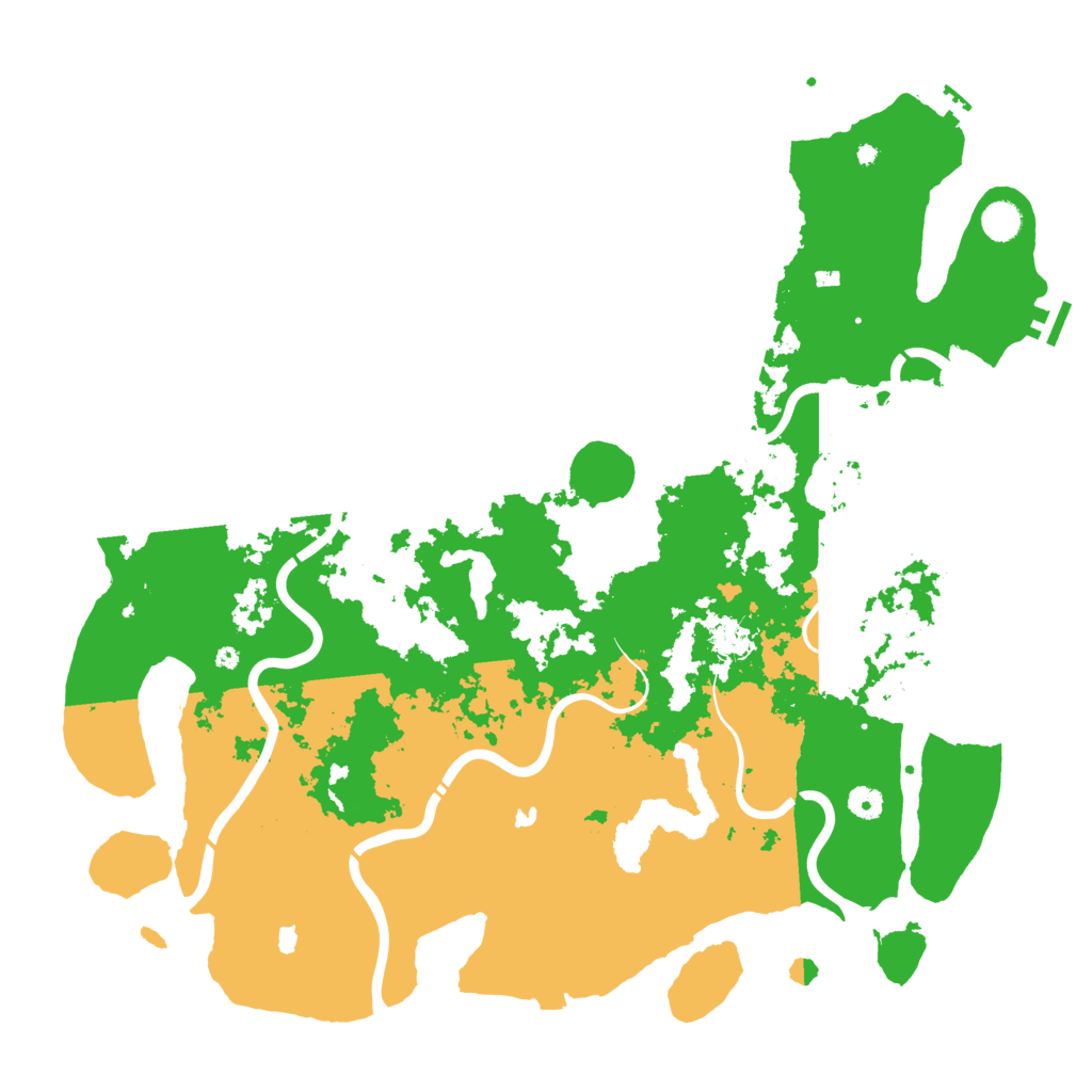 Biome Rust Map: Procedural Map, Size: 4800, Seed: 725531392
