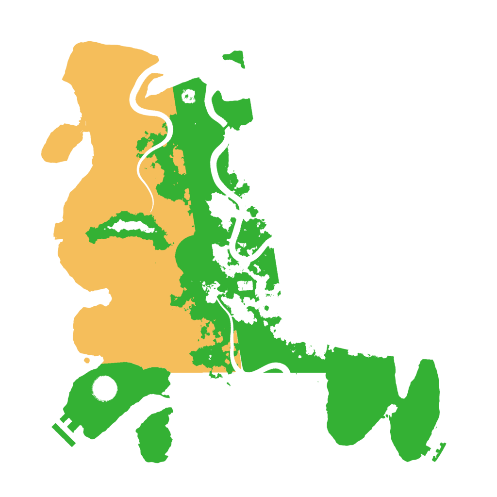 Biome Rust Map: Procedural Map, Size: 3500, Seed: 37518751
