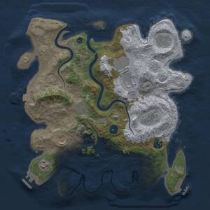 Thumbnail Rust Map: Procedural Map, Size: 3500, Seed: 37518751, 14 Monuments