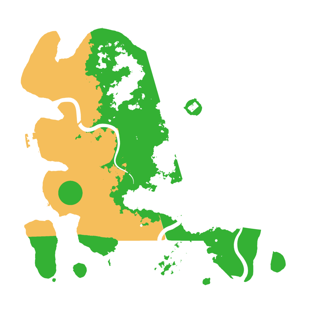 Biome Rust Map: Procedural Map, Size: 3500, Seed: 2709