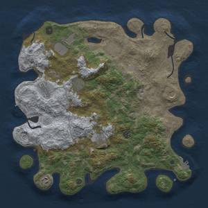 Thumbnail Rust Map: Procedural Map, Size: 4000, Seed: 18122937, 16 Monuments