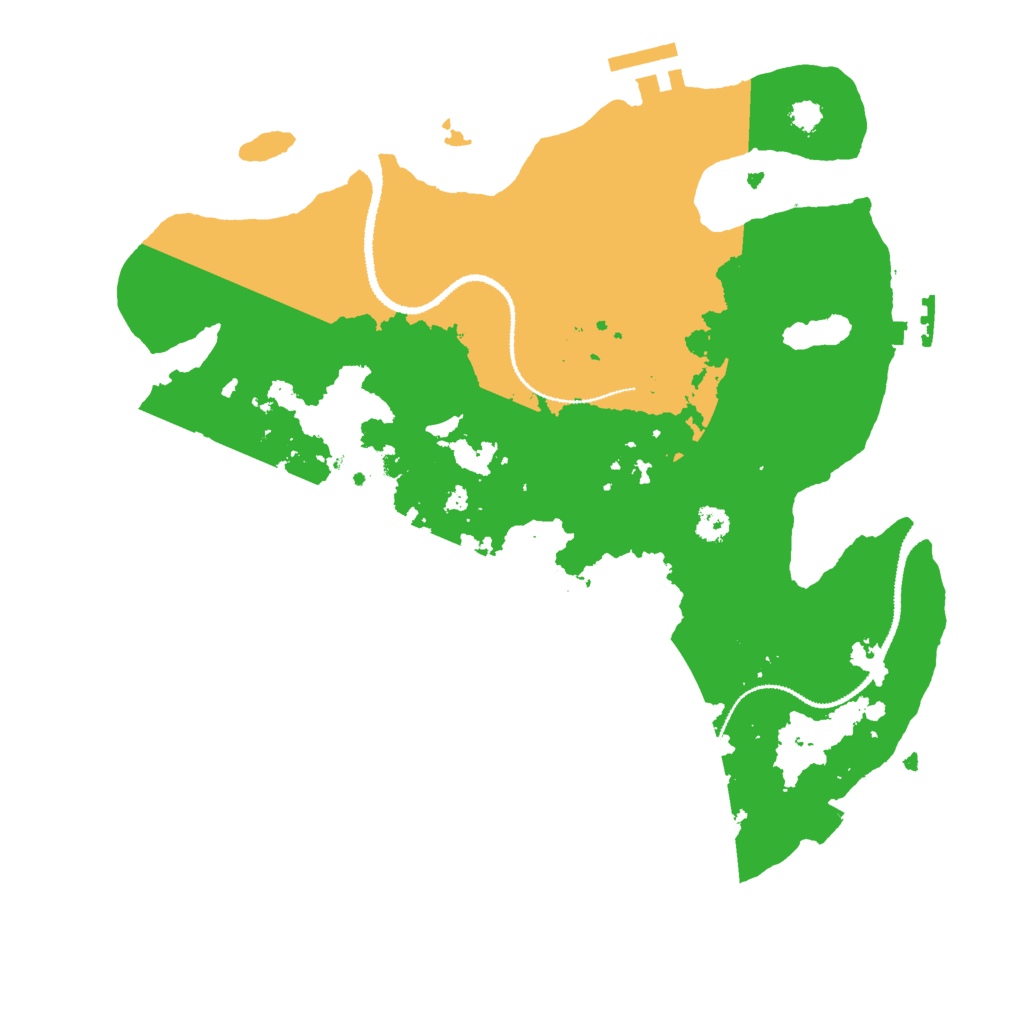 Biome Rust Map: Procedural Map, Size: 3000, Seed: 739208401