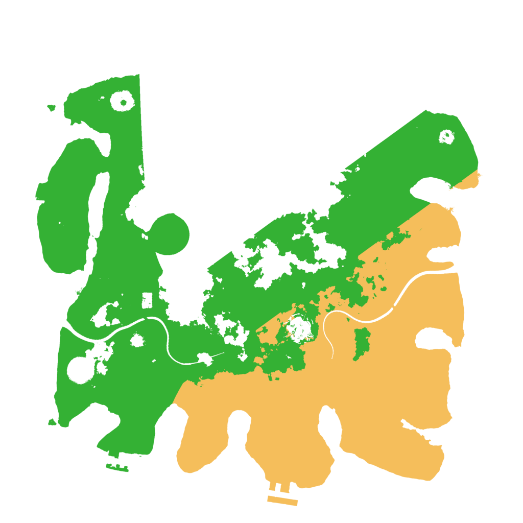 Biome Rust Map: Procedural Map, Size: 3500, Seed: 20622144