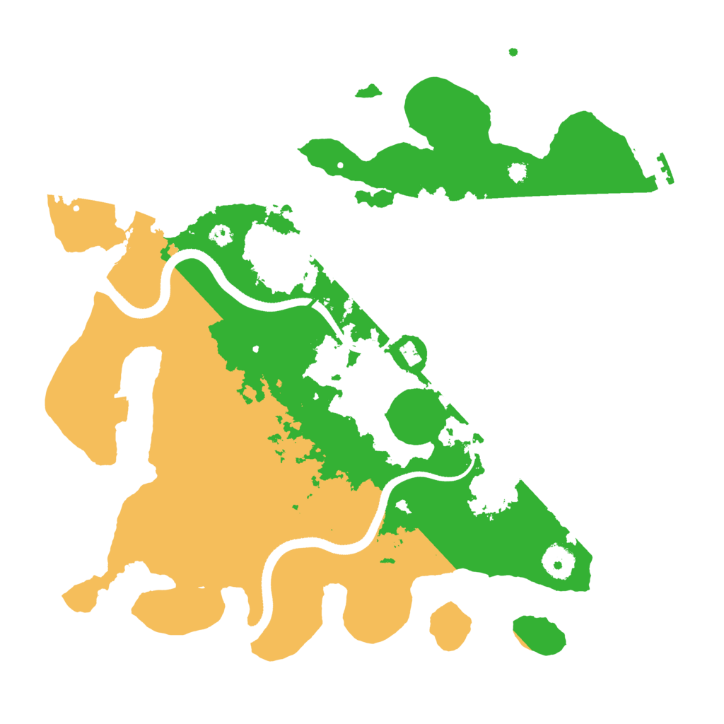 Biome Rust Map: Procedural Map, Size: 3400, Seed: 78878787