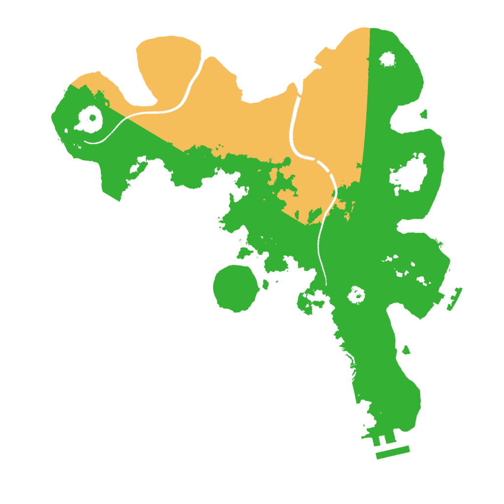 Biome Rust Map: Procedural Map, Size: 3000, Seed: 135656
