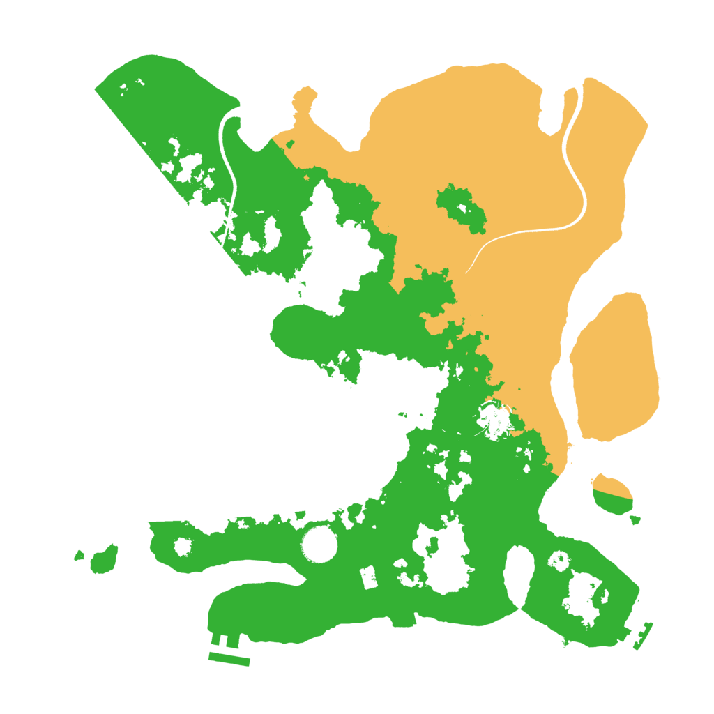 Biome Rust Map: Procedural Map, Size: 3500, Seed: 66768348
