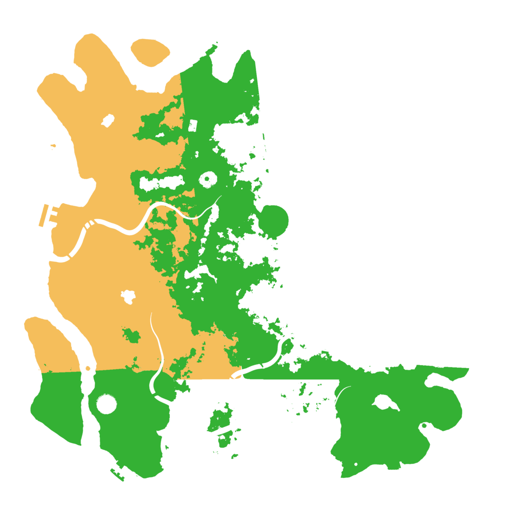 Biome Rust Map: Procedural Map, Size: 4500, Seed: 25278131
