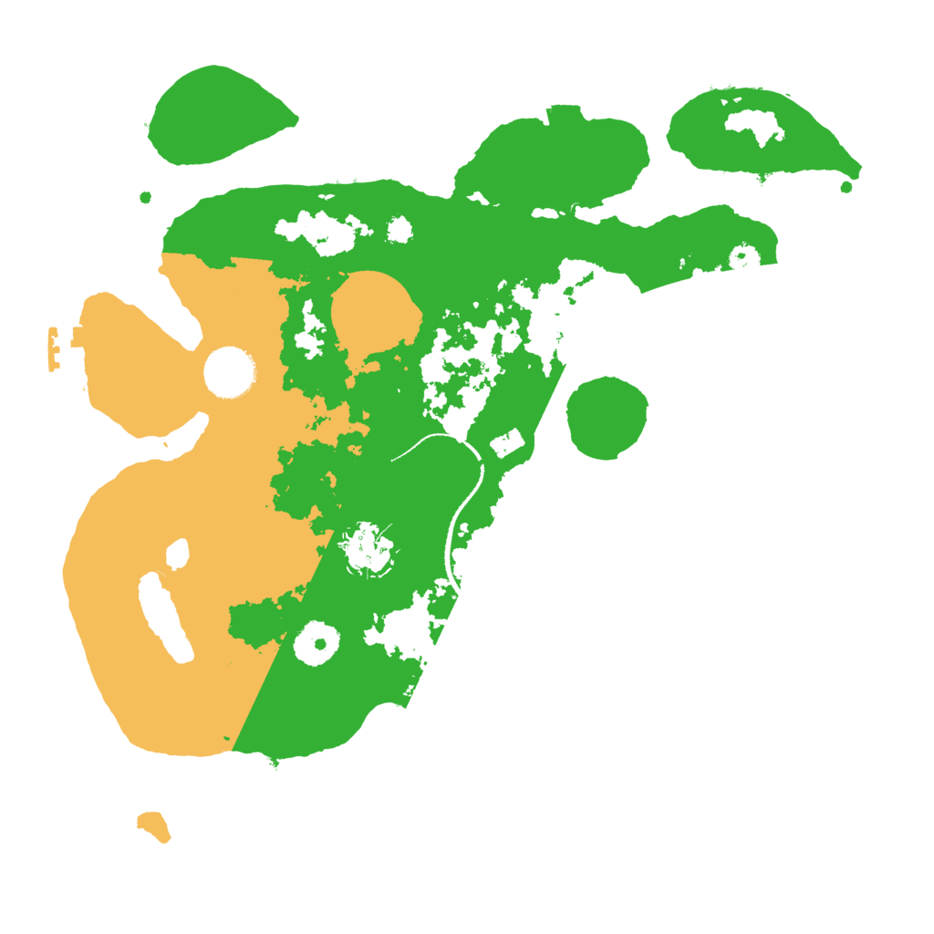 Biome Rust Map: Procedural Map, Size: 3200, Seed: 58654345