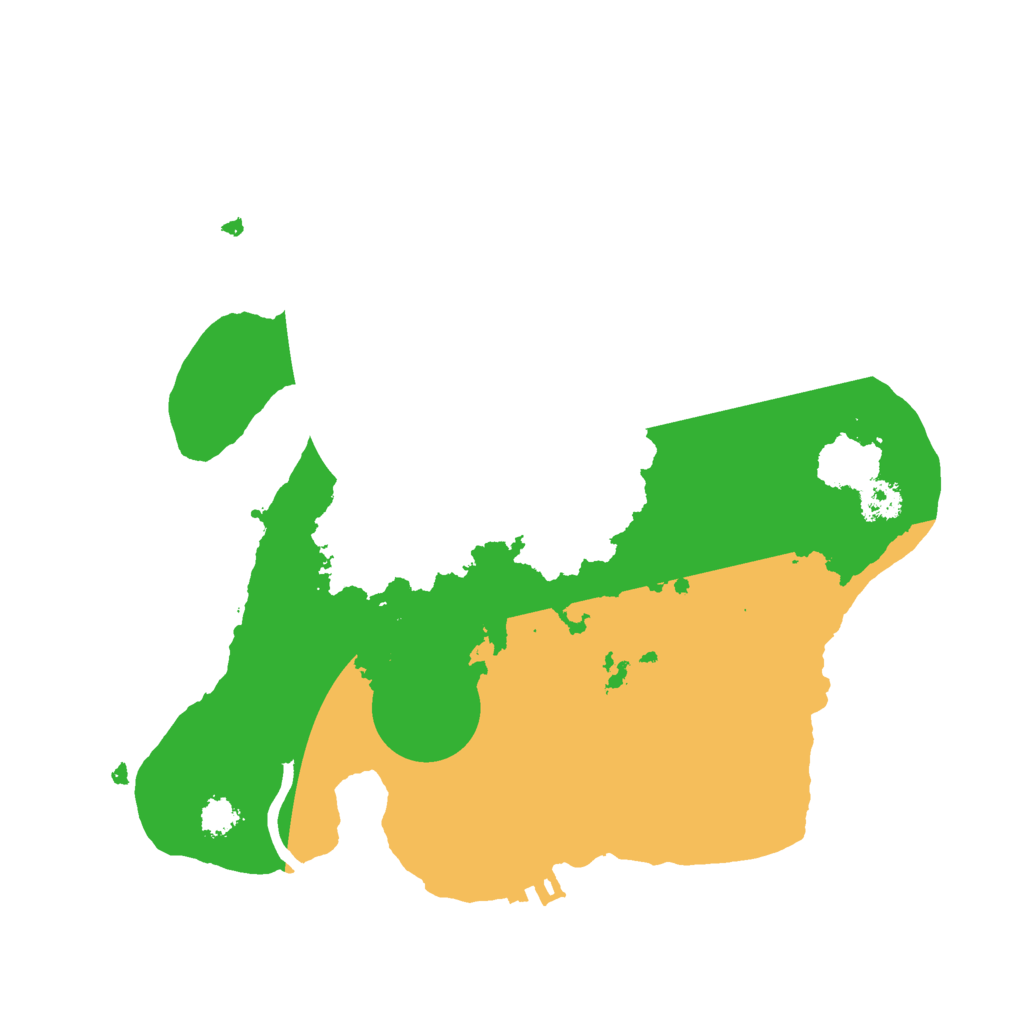 Biome Rust Map: Procedural Map, Size: 2500, Seed: 397216
