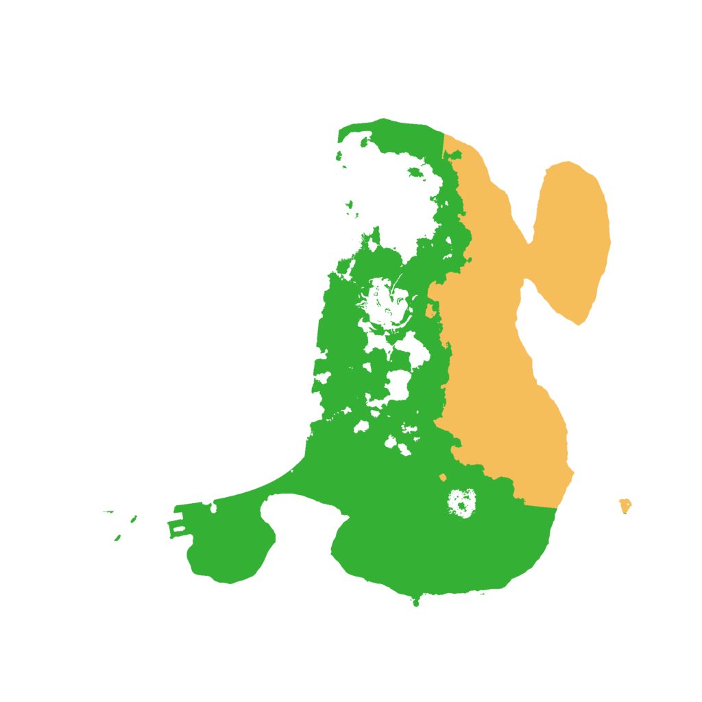 Biome Rust Map: Procedural Map, Size: 2500, Seed: 843298761