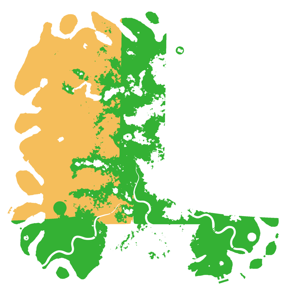 Biome Rust Map: Procedural Map, Size: 6000, Seed: 9999999