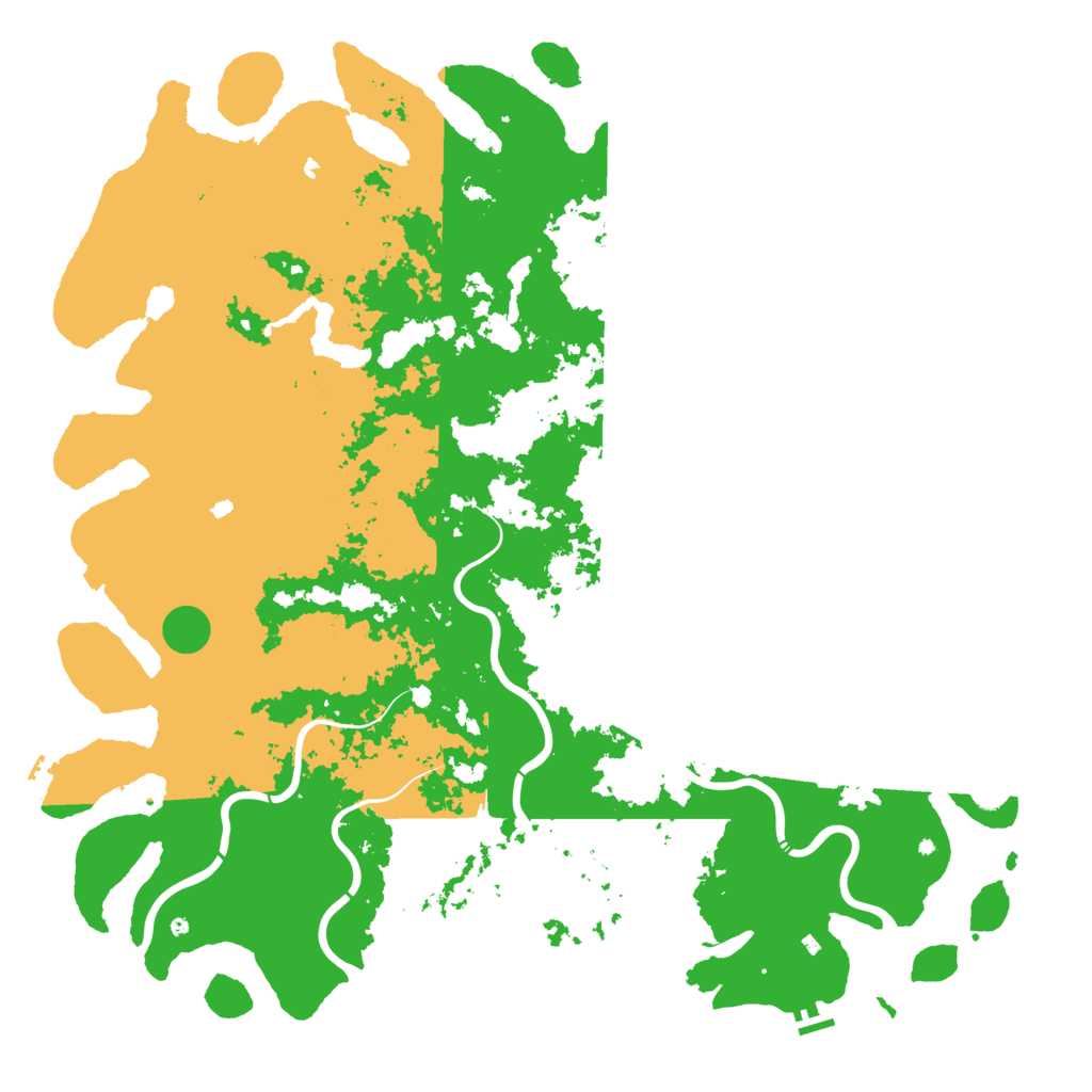 Biome Rust Map: Procedural Map, Size: 6000, Seed: 9999999