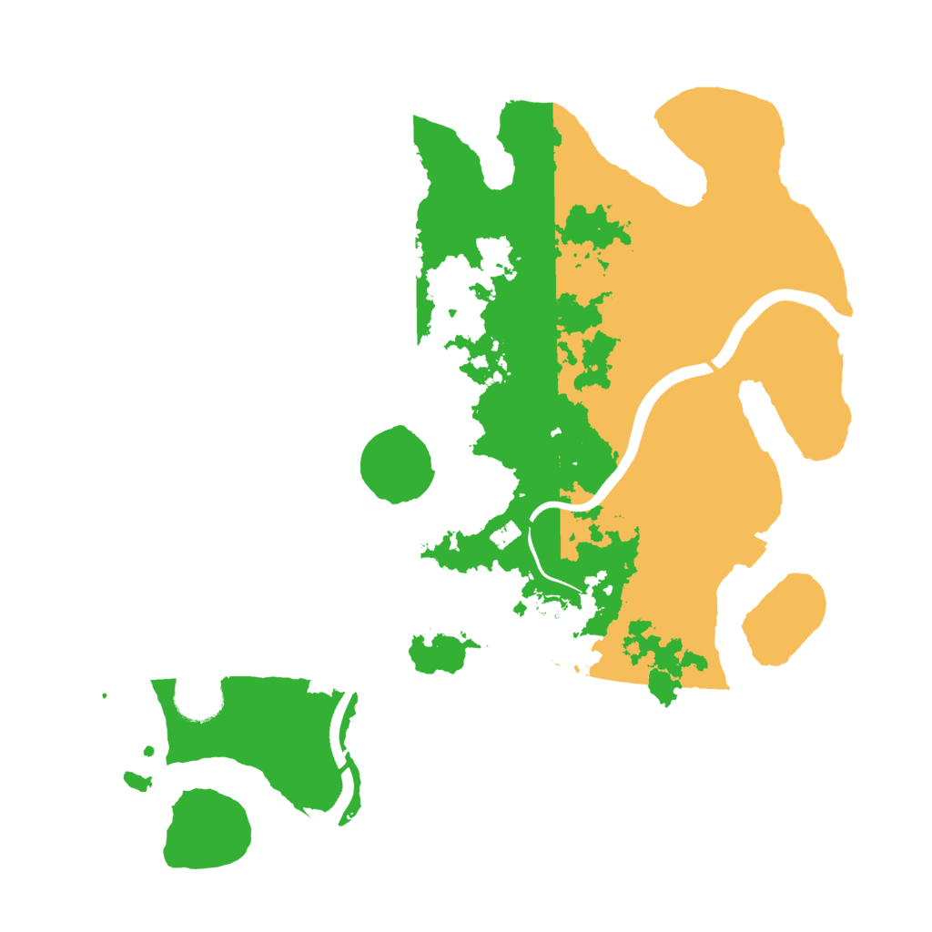 Biome Rust Map: Procedural Map, Size: 3500, Seed: 260316998