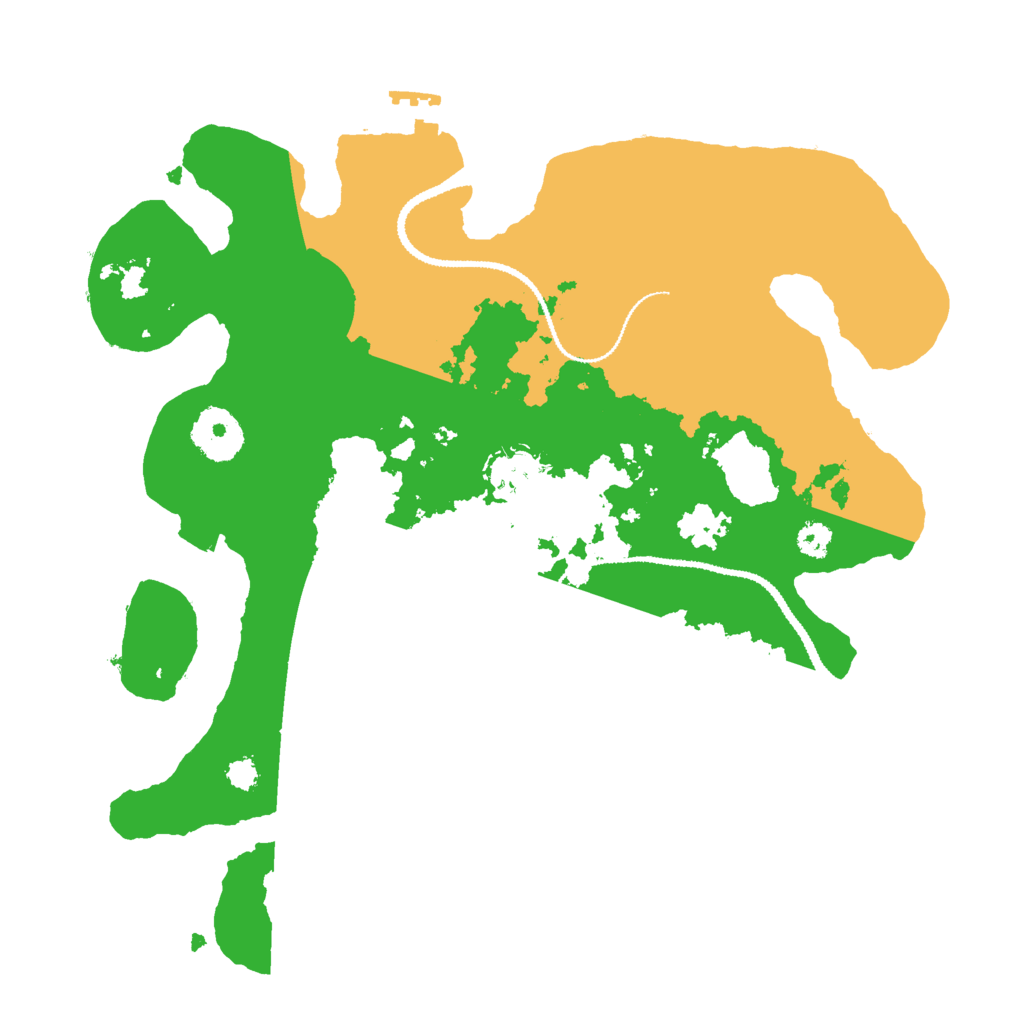 Biome Rust Map: Procedural Map, Size: 3000, Seed: 536789685