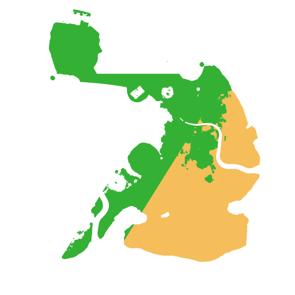 Biome Rust Map: Procedural Map, Size: 2500, Seed: 56798012
