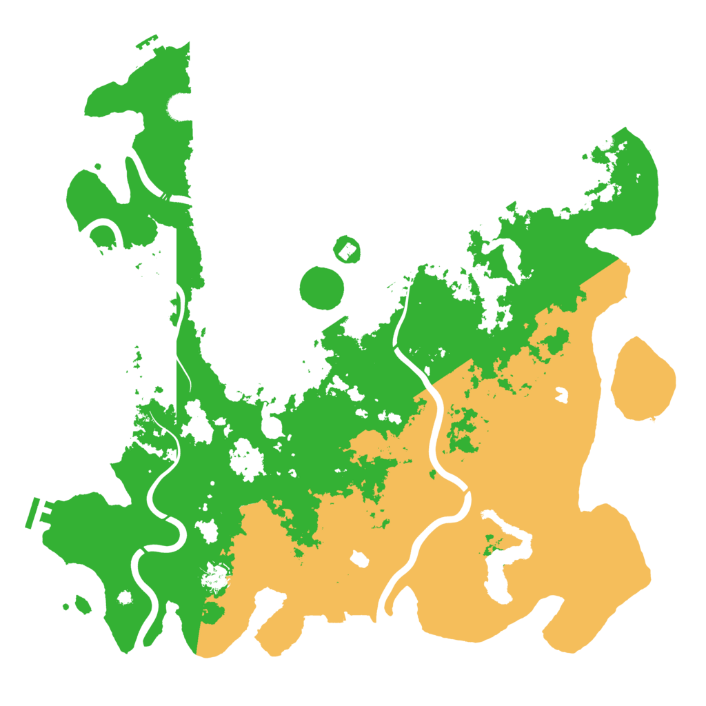 Biome Rust Map: Procedural Map, Size: 4500, Seed: 2127264000