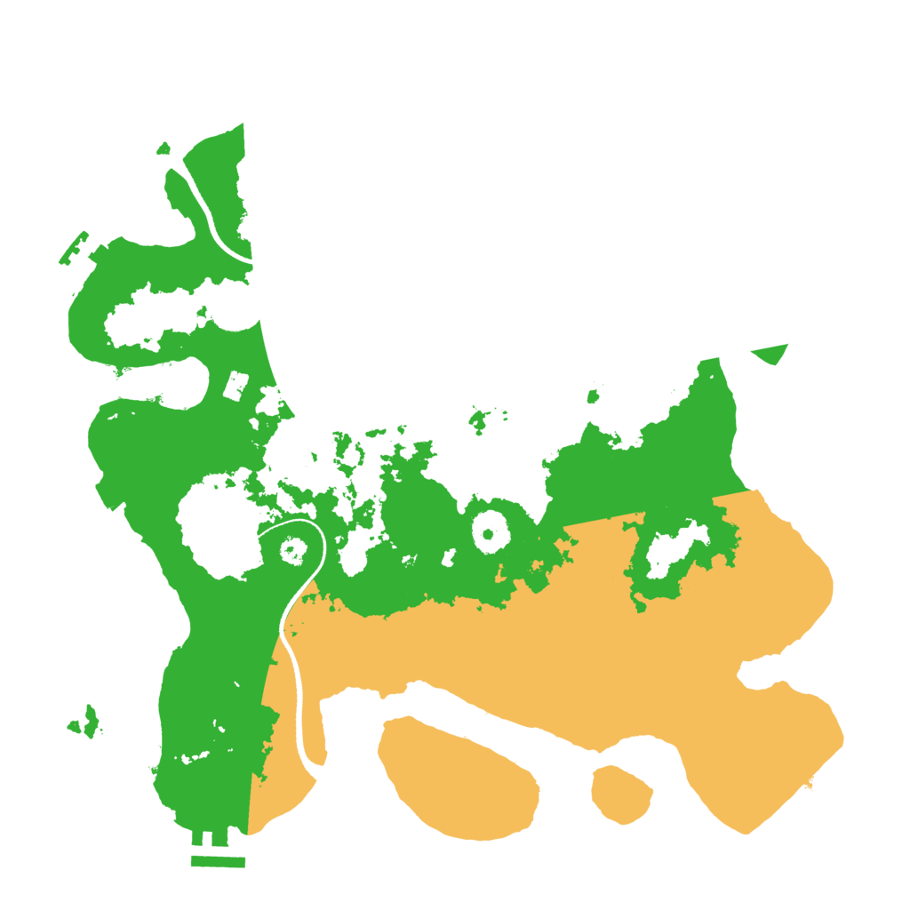 Biome Rust Map: Procedural Map, Size: 3400, Seed: 68854