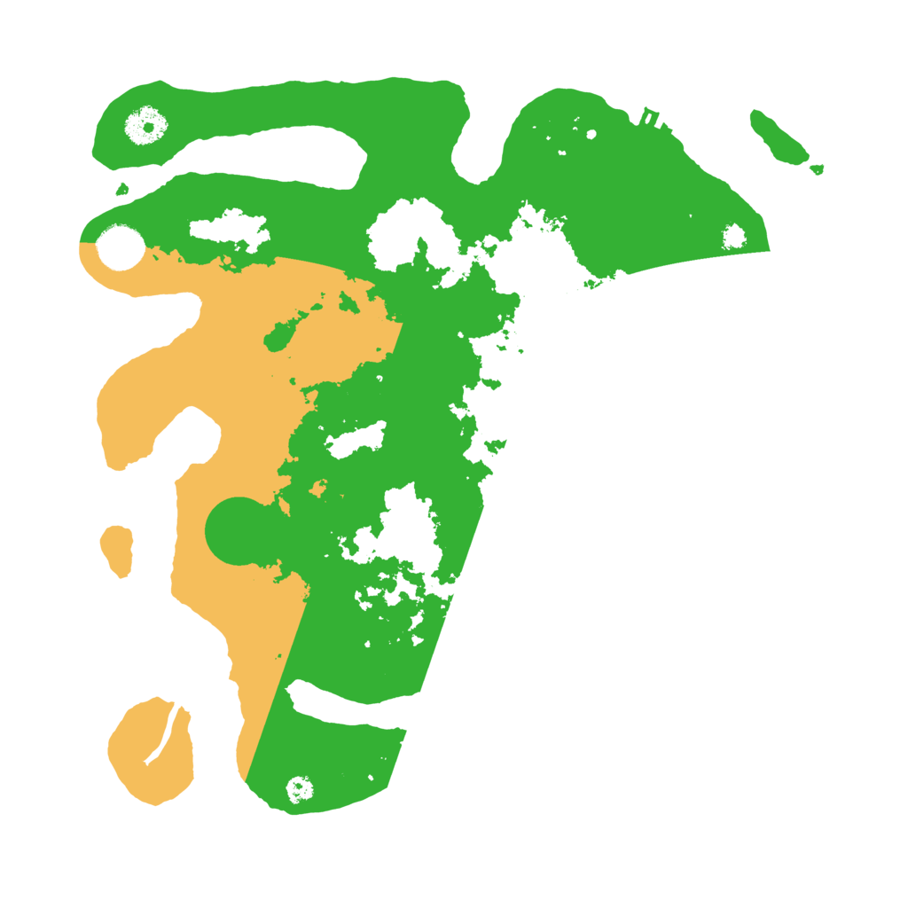 Biome Rust Map: Procedural Map, Size: 3500, Seed: 57550315