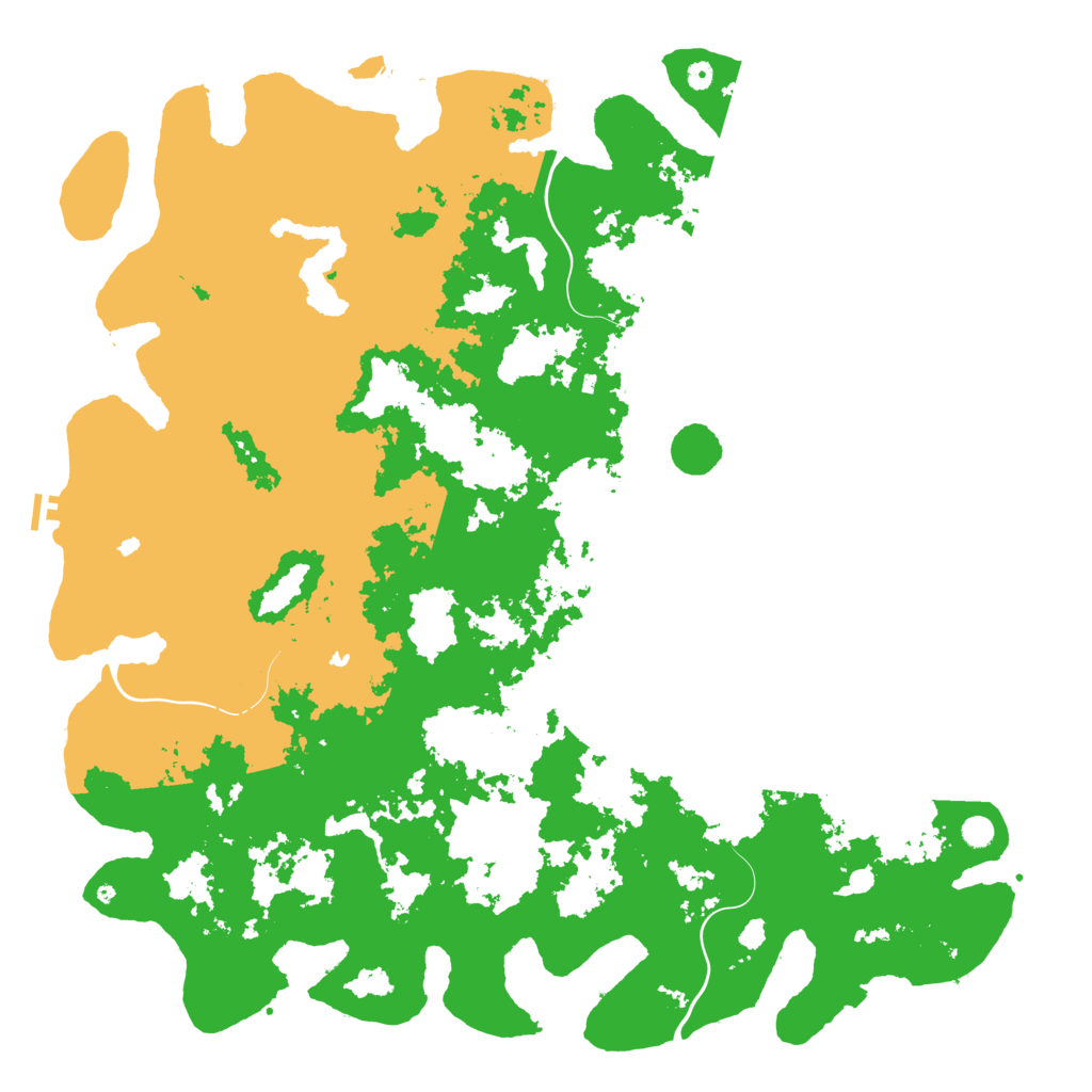 Biome Rust Map: Procedural Map, Size: 6000, Seed: 79979509