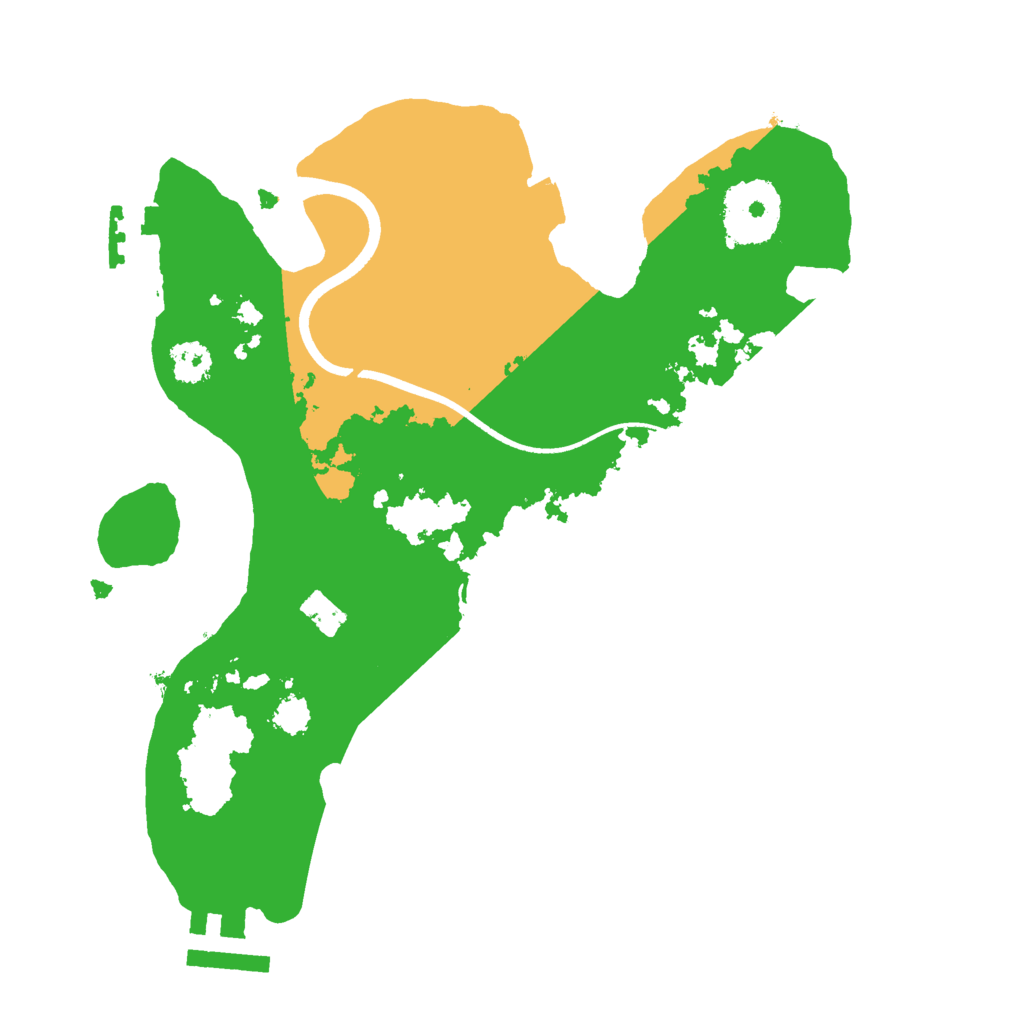 Biome Rust Map: Procedural Map, Size: 2500, Seed: 413099906