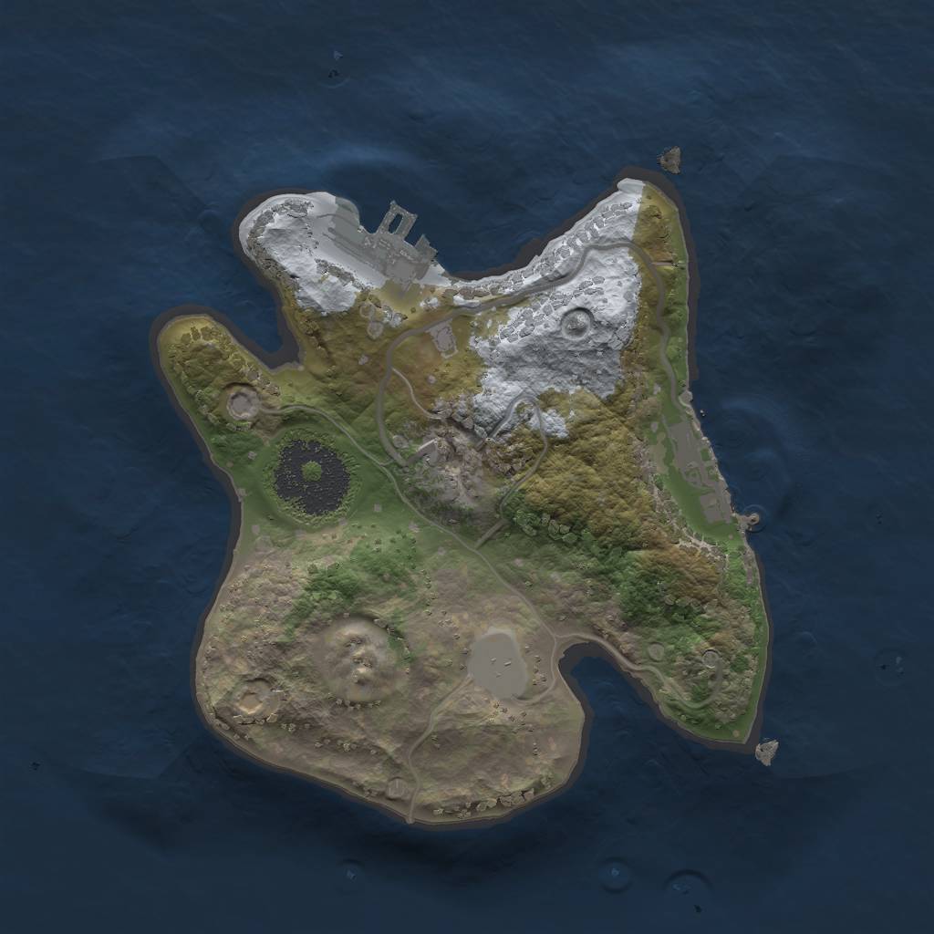 Rust Map: Procedural Map, Size: 1900, Seed: 1894935622, 5 Monuments