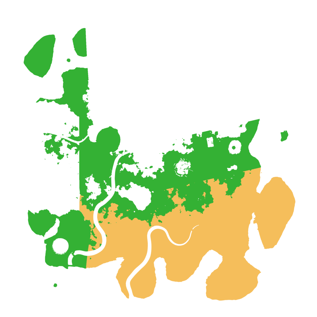 Biome Rust Map: Procedural Map, Size: 3500, Seed: 538494379