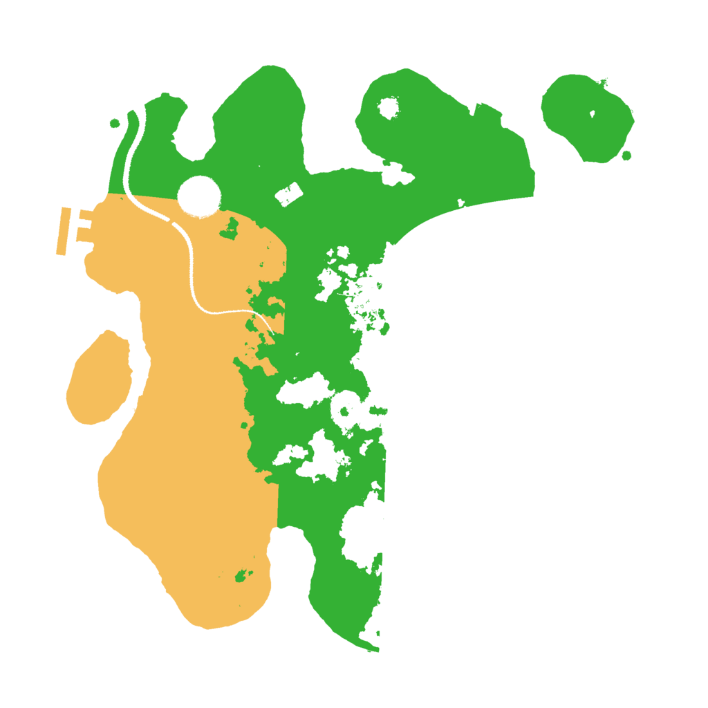 Biome Rust Map: Procedural Map, Size: 3000, Seed: 325520412