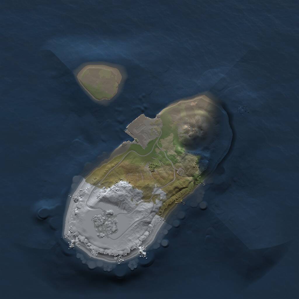 Rust Map: Procedural Map, Size: 1363, Seed: 69699, 2 Monuments