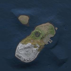 Thumbnail Rust Map: Procedural Map, Size: 1363, Seed: 69699, 5 Monuments