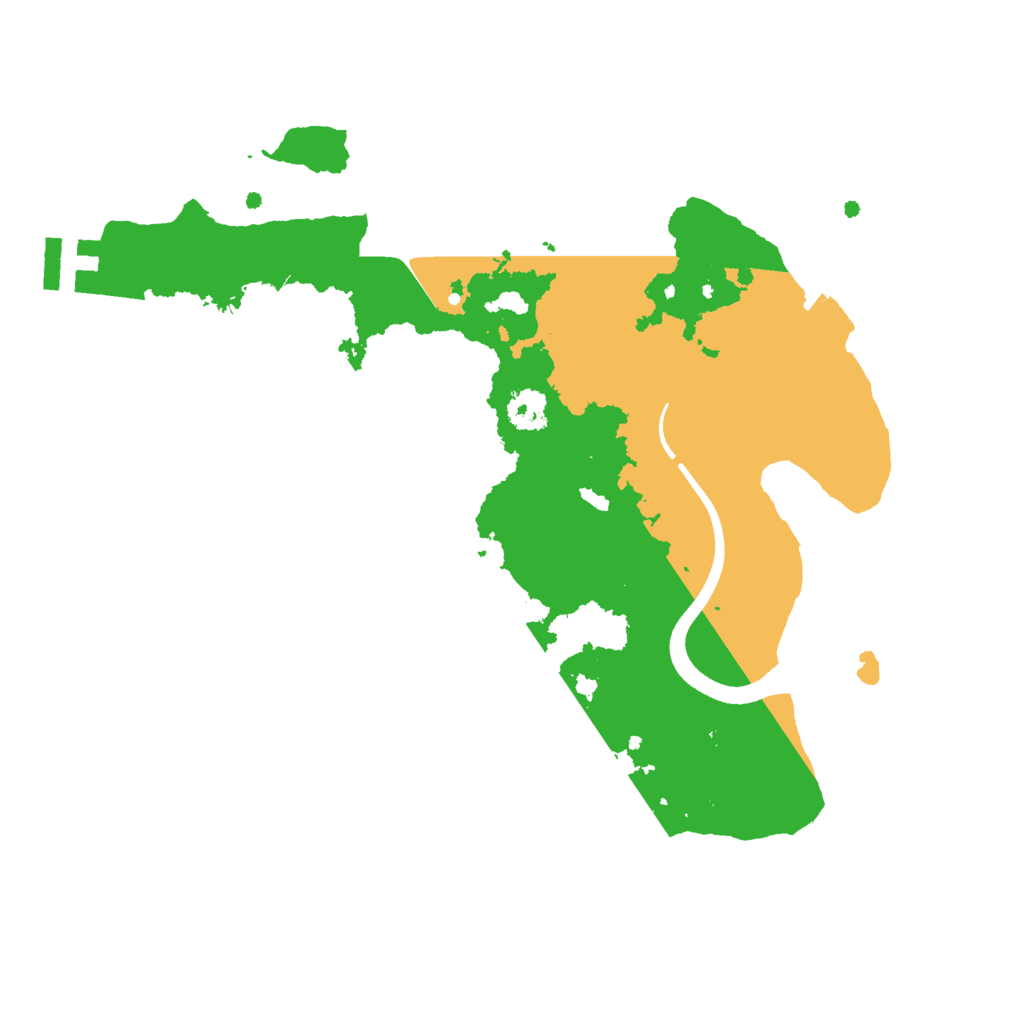 Biome Rust Map: Procedural Map, Size: 2500, Seed: 51624399