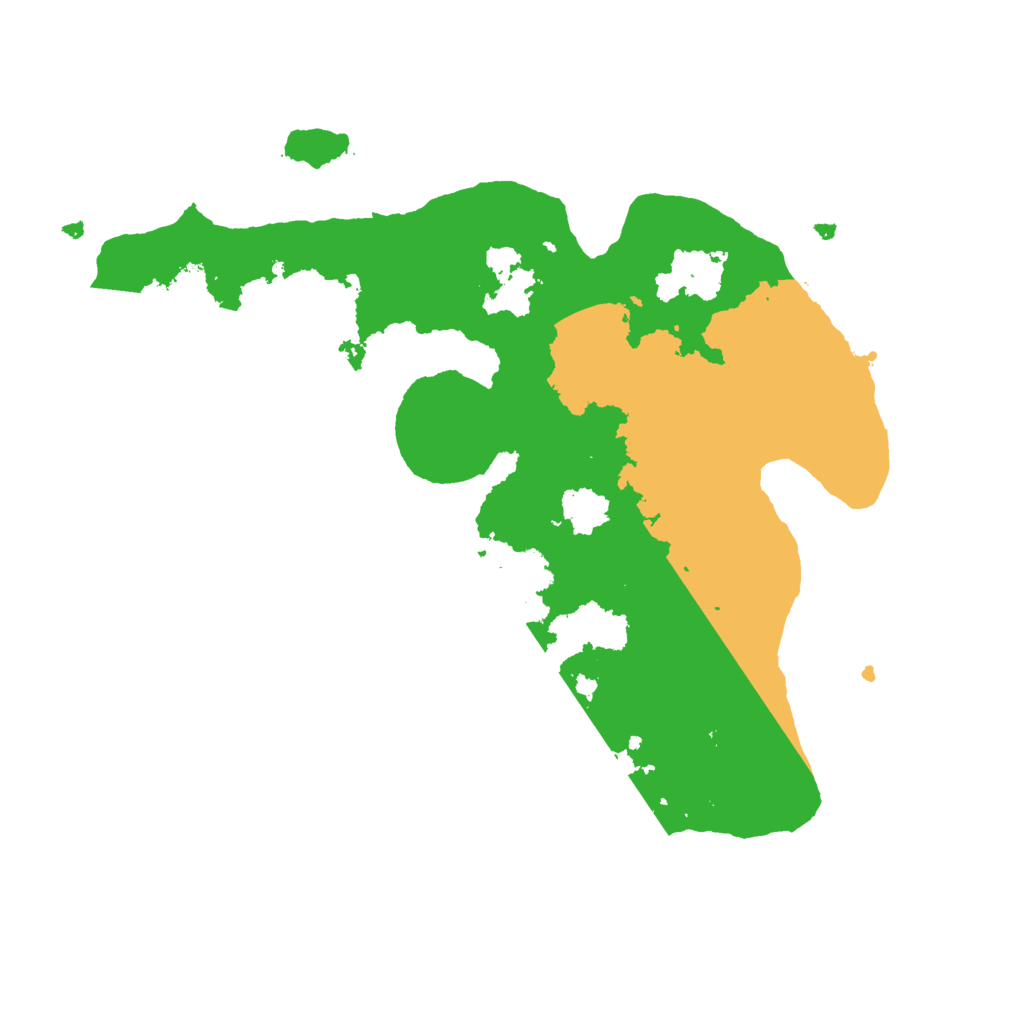 Biome Rust Map: Procedural Map, Size: 2500, Seed: 51624399