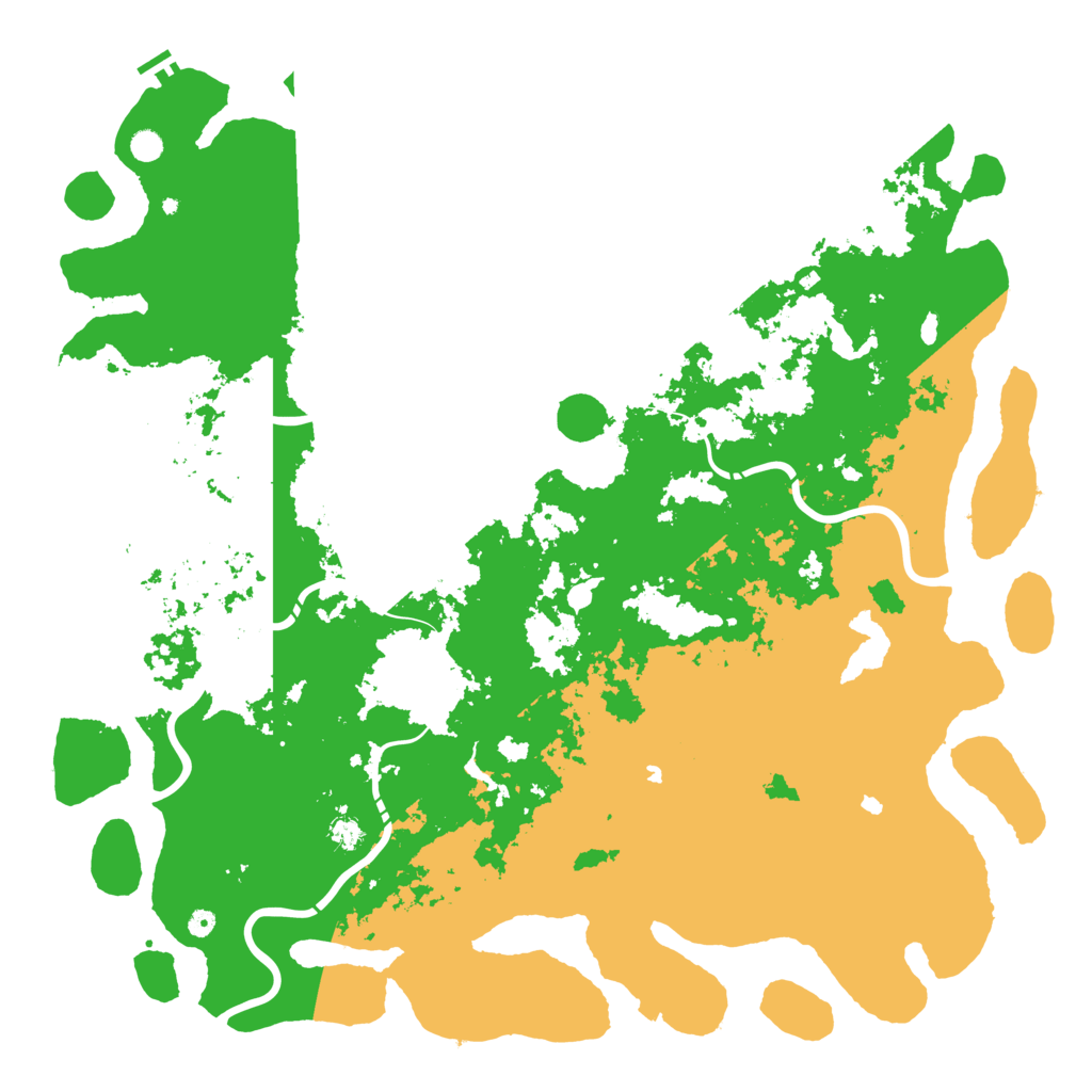 Biome Rust Map: Procedural Map, Size: 6000, Seed: 254895681