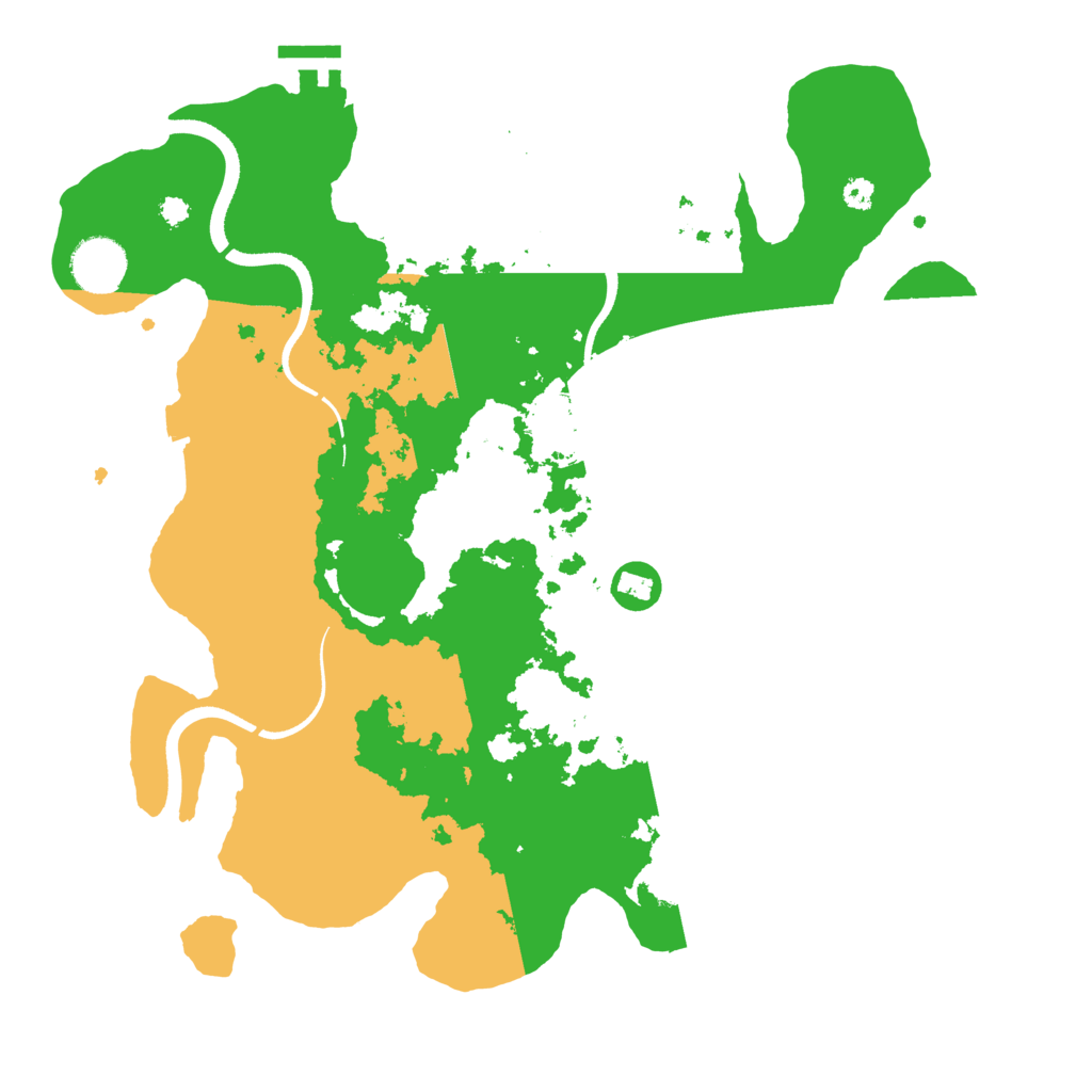 Biome Rust Map: Procedural Map, Size: 3500, Seed: 463837034