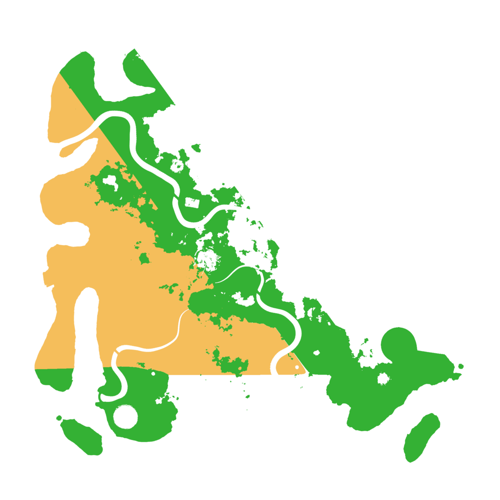 Biome Rust Map: Procedural Map, Size: 3800, Seed: 4351