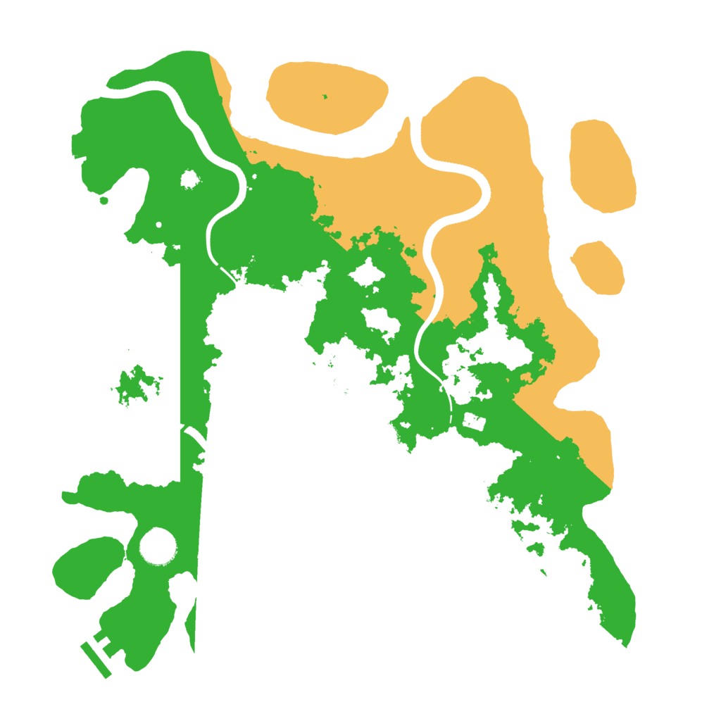 Biome Rust Map: Procedural Map, Size: 3500, Seed: 46917691