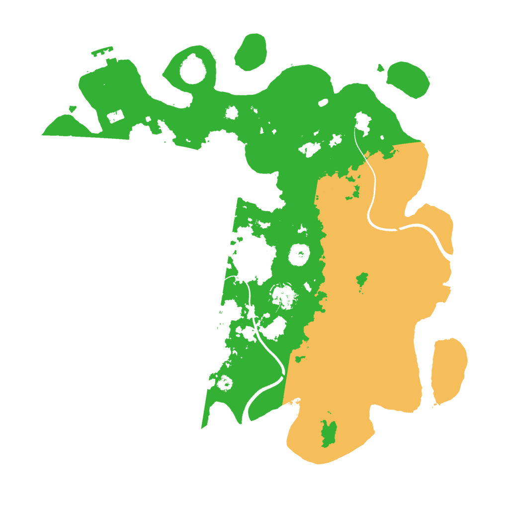 Biome Rust Map: Procedural Map, Size: 3500, Seed: 56158111