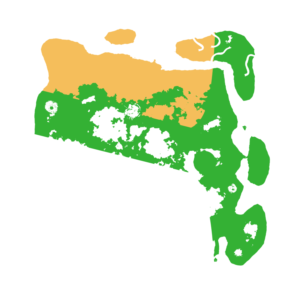 Biome Rust Map: Procedural Map, Size: 3500, Seed: 13135
