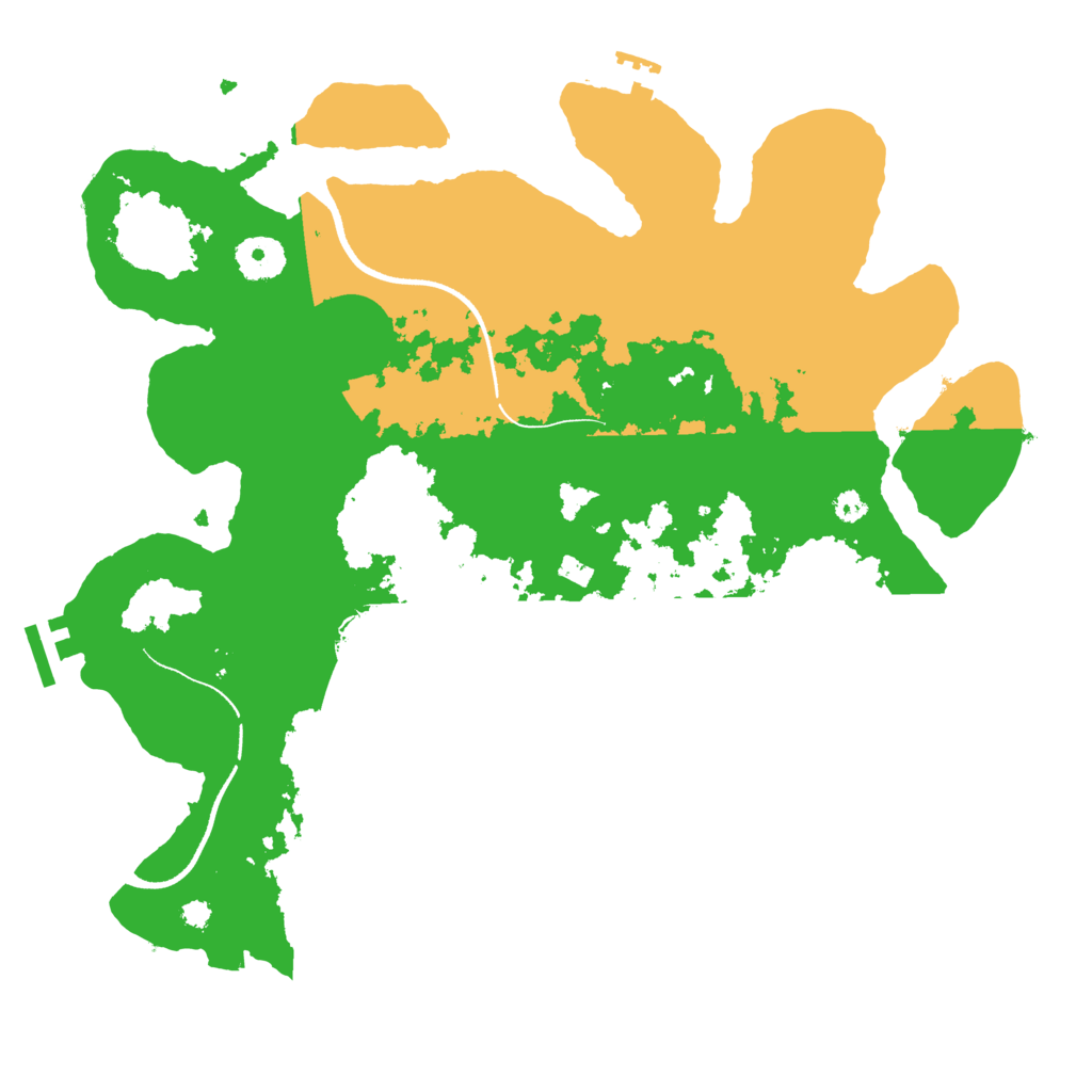 Biome Rust Map: Procedural Map, Size: 3500, Seed: 6052009