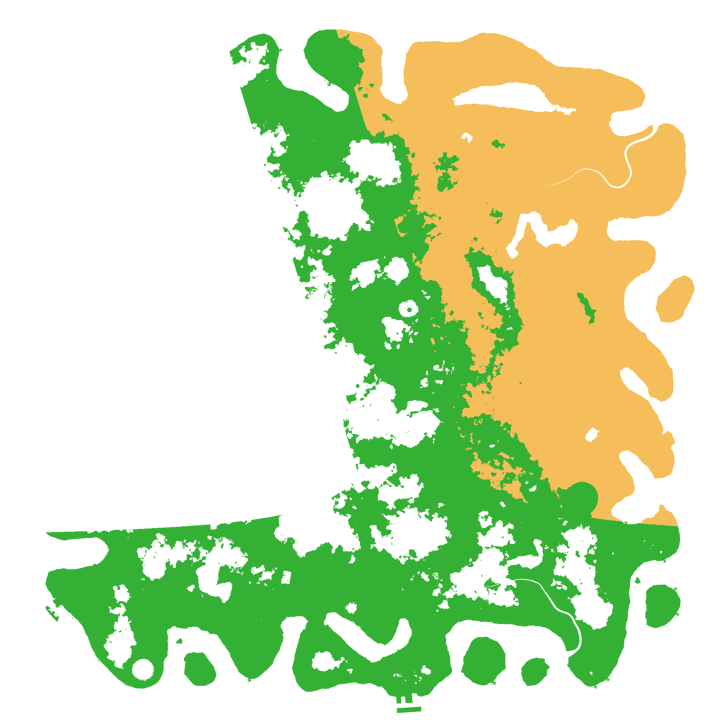 Biome Rust Map: Procedural Map, Size: 6000, Seed: 12161284